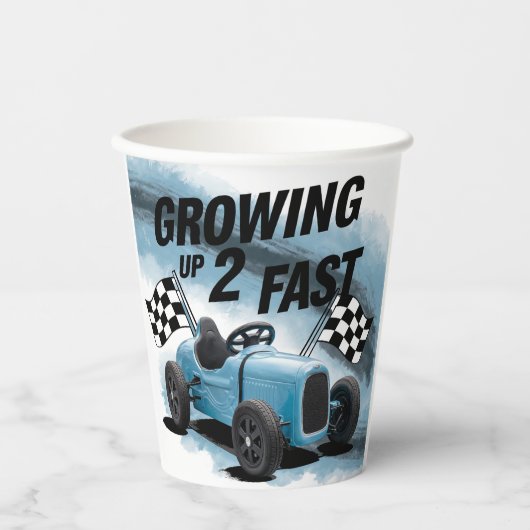 Gobelets En Papier Grossesse 2 Fête d'anniversaire rapide (Recto)