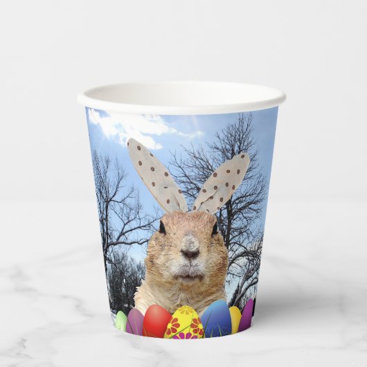 Gobelets En Papier Groundhog April Fool Day (Recto)