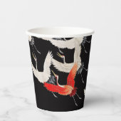 Gobelets En Papier Grues volantes : Japonais Bird Kimono Art (Recto)