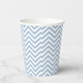 Gobelets En Papier Grunge bleu clair texturé Chevron (Droite)
