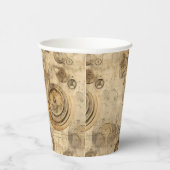 Gobelets En Papier Grunge Rustic Steampunk Horloge (2) (Droite)