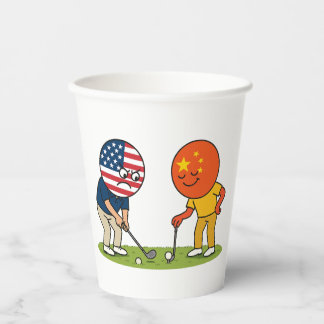 Gobelets En Papier Guerre commerciale L'édition Golf