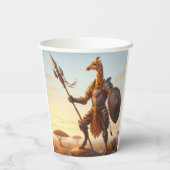 Gobelets En Papier Guerrier de girafe (Verso)