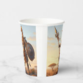 Gobelets En Papier Guerrier de girafe (Droite)