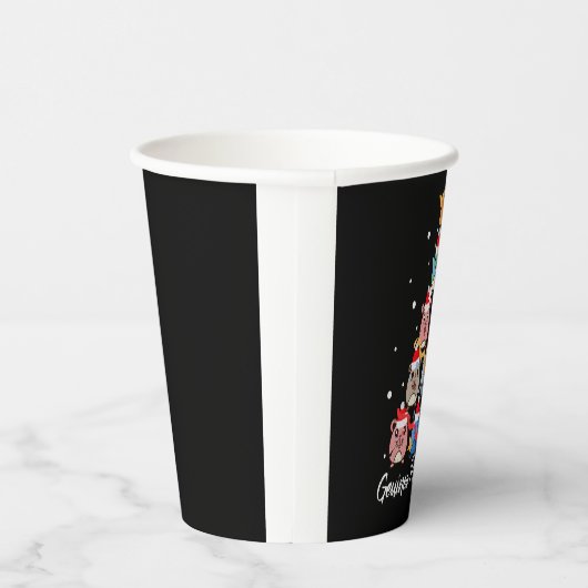 Gobelets En Papier Guinea Pig Christmas (Droite)