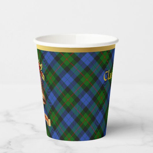 Gobelets En Papier Gunn personnalisé Tartan Noël (Gauche)