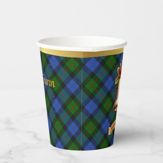 Gobelets En Papier Gunn personnalisé Tartan Noël (Droite)