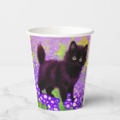 Gobelets En Papier Gustav Klimt Black Kitten (Verso)