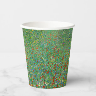 Gobelets En Papier Gustav Klimt - Champ de pavot