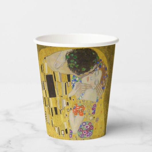 Gobelets En Papier Gustav Klimt - Le baiser (Verso)