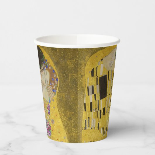 Gobelets En Papier Gustav Klimt - Le baiser (Gauche)