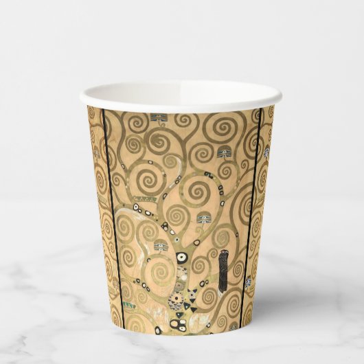 Gobelets En Papier Gustav Klimt - Stoclet Frieze Arbre de vie (Gauche)