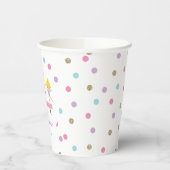 Gobelets En Papier Gymnastique pastel anniversaire (Gauche)