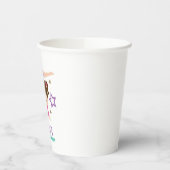 Gobelets En Papier Gymnastique rose violet turquoise fille Anniversai (Gauche)