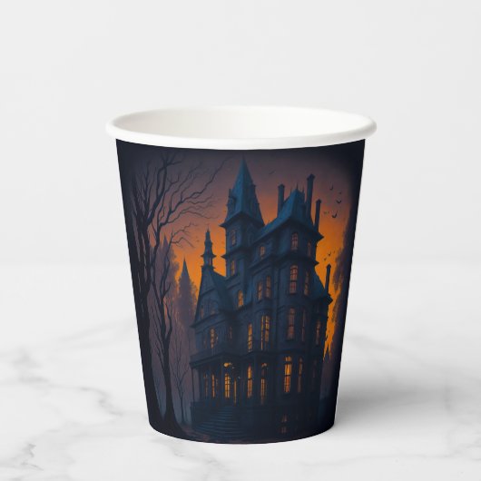 Gobelets En Papier Halloween Adulte Haunween Mansion Party (Verso)