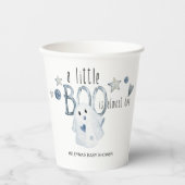 Gobelets En Papier Halloween Baby shower Little Boo Presque due (Recto)