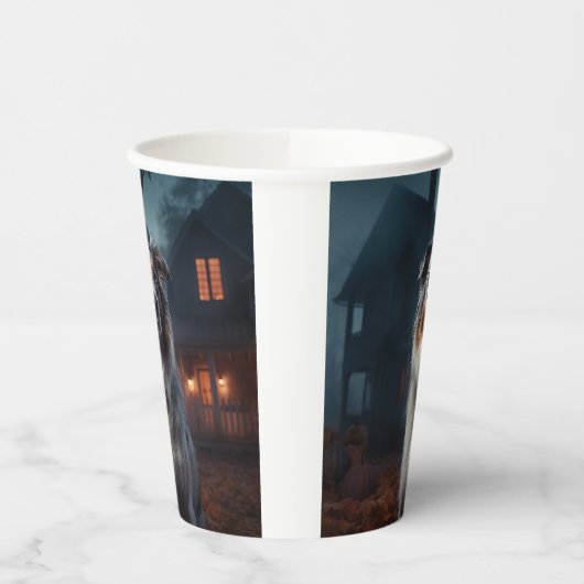 Gobelets En Papier Halloween, berger australien (Gauche)