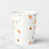 Gobelets En Papier Halloween blanc et noir (Gauche)