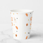 Gobelets En Papier Halloween blanc et noir (Droite)