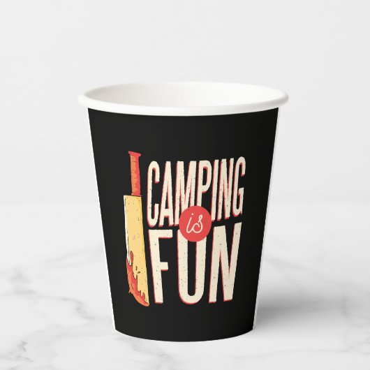 Gobelets En Papier Halloween Camping (Recto)