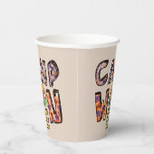 Gobelets En Papier Halloween Camping | Jeu de mots (Droite)