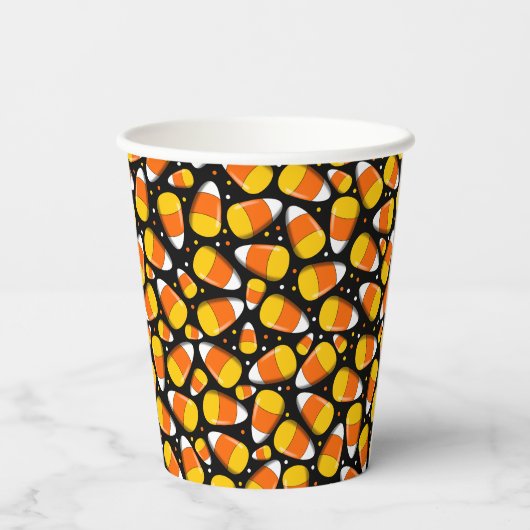 Gobelets En Papier Halloween Candy Corn (Verso)