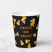 Gobelets En Papier Halloween Candy Corn Trick ou Treat Paper Cups (Recto)