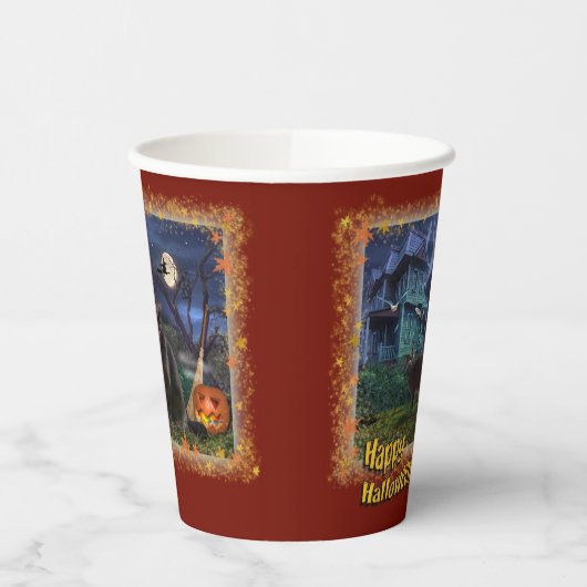 Gobelets En Papier Halloween Chats 🎃 😼 (Gauche)