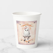 Gobelets En Papier Halloween Citrouille Fantôme Cute Bat (Verso)