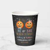 Gobelets En Papier Halloween Citrouille Genre Revela Party (Verso)