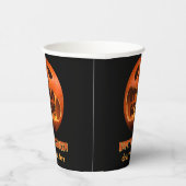 Gobelets En Papier Halloween citrouille visage partie tasse papier (Droite)