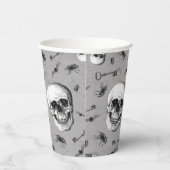 Gobelets En Papier Halloween crânes et araignées (Droite)