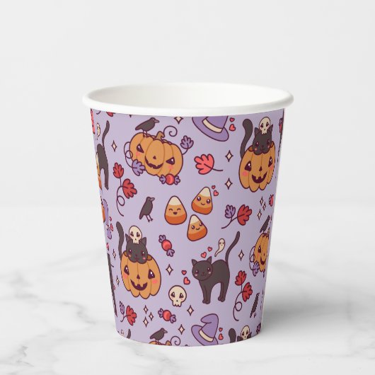 Gobelets En Papier Halloween décoration motif tasse de café (Verso)