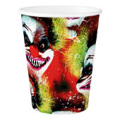 Gobelets En Papier halloween déplaisant méchant horreur clown collage (Gauche)