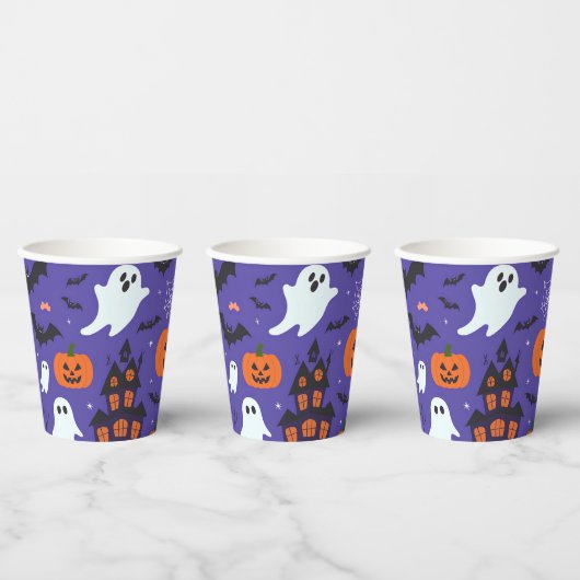 Gobelets En Papier Halloween drôle (Multi)
