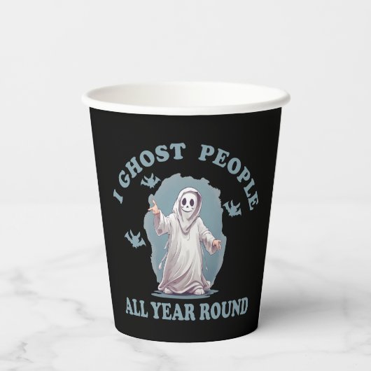 Gobelets En Papier halloween drôle dire (Verso)