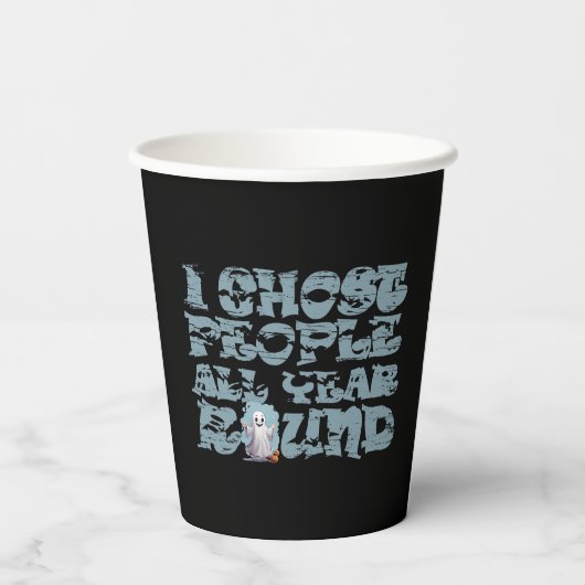 Gobelets En Papier halloween drôle dire (Verso)