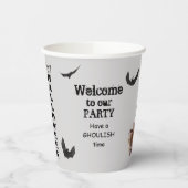 Gobelets En Papier Halloween du crâne du haut (Gauche)