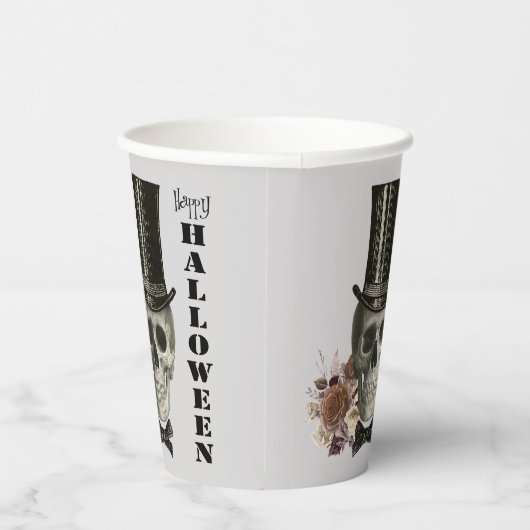 Gobelets En Papier Halloween du crâne du haut (Droite)