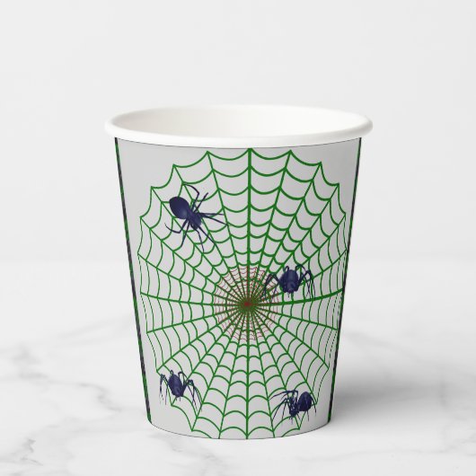 Gobelets En Papier Halloween effrayant (Verso)