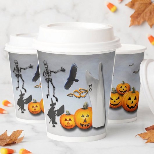 Gobelets En Papier Halloween effrayant