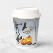 Gobelets En Papier Halloween effrayant (Recto)