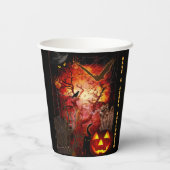 Gobelets En Papier Halloween effrayant (Verso)