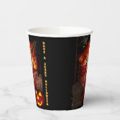 Gobelets En Papier Halloween effrayant (Gauche)