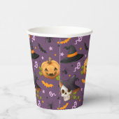 Gobelets En Papier Halloween Éffrayant Citrouille Fantôme Déplaisant  (Droite)