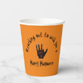 Gobelets En Papier Halloween effrayant Main morte (Verso)