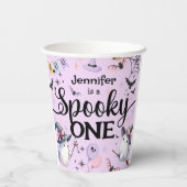 Gobelets En Papier Halloween Éffrayant One mignonne Ghost 1er fête d' (Verso)