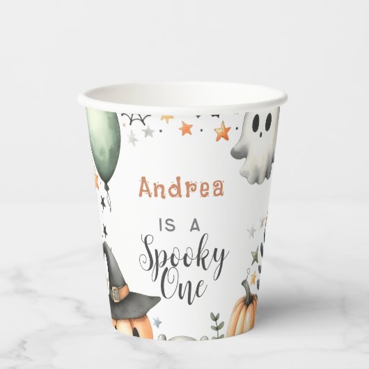 Gobelets En Papier Halloween Éffrayant premier (Recto)