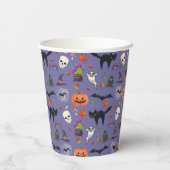 Gobelets En Papier Halloween Éffrayante Et Mignonne (Verso)