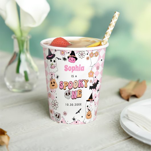 Gobelets En Papier Halloween Fantôme Super 1er anniversaire